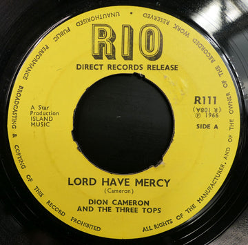 Dion Cameron And The Three Tops : Lord Have Mercy  (7", Single)