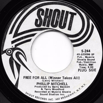 Phillip Mitchell : Free For All (Winner Takes All) (7", Single, Promo, RE, Styrene, Unofficial)