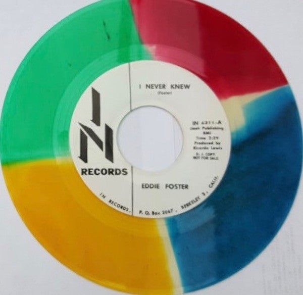 Eddie Foster (2) : I Never Knew / I Will Wait (7", Promo, RE, Unofficial, Mul)