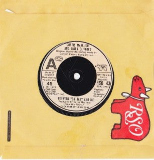 Curtis Mayfield And Linda Clifford : Between You Baby And Me (7", Single)