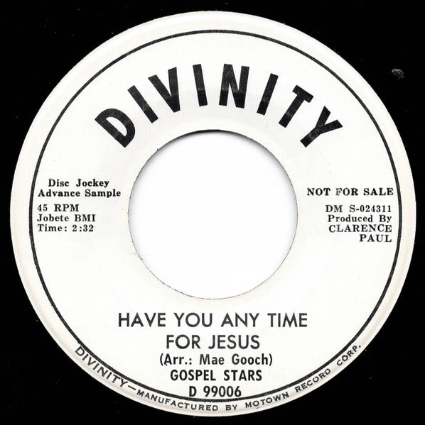 The Gospel Stars : Give God A Chance (7", Single, Promo)